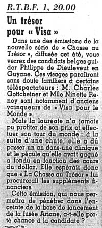 Article du journal "La libre Belgique" du 30mars1983